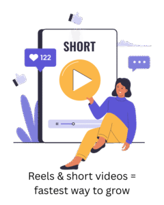 Reels & short videos = fastest way to grow